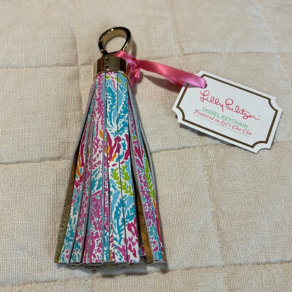 Lilly Pulitzer Tassel Keychain